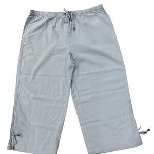 MG New York Women's Capri Pants Light Blue Comfort - Size: 20